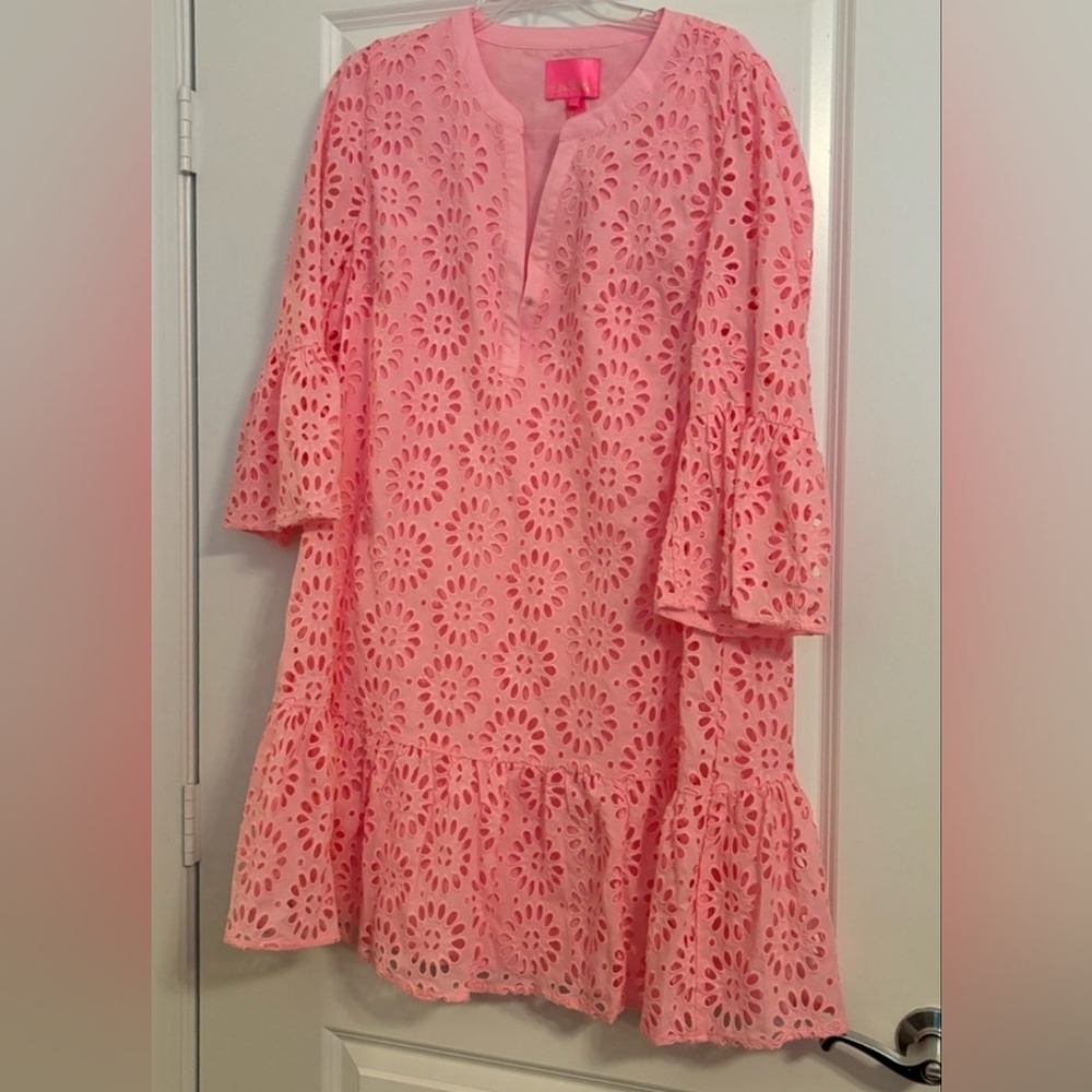 Lilly Pulitzer Bekah Eyelet Tunic Dress. Size Small. - Picture 5 of 6